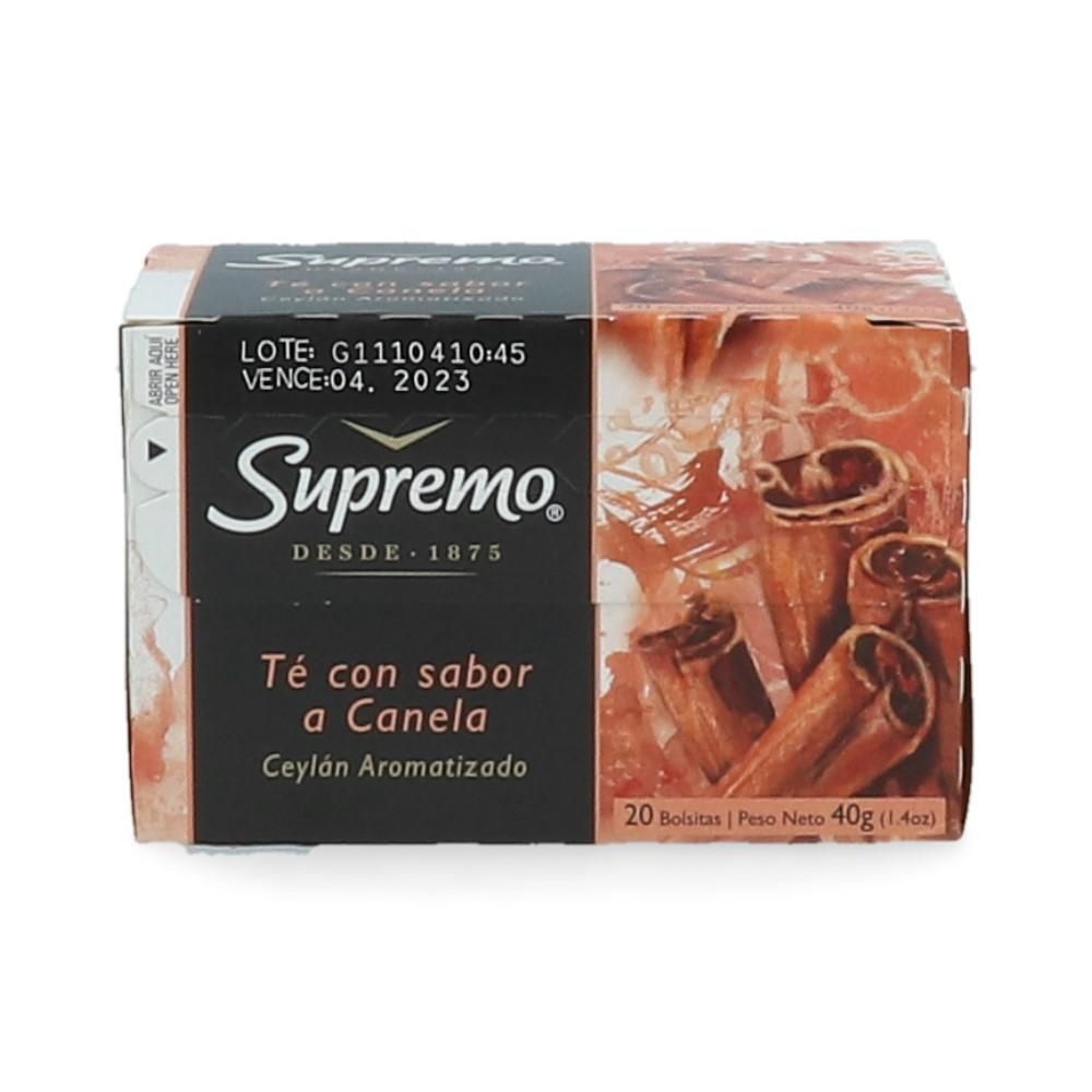 Té Negro Ceylán Con Sabor Canela 20 Bolsas