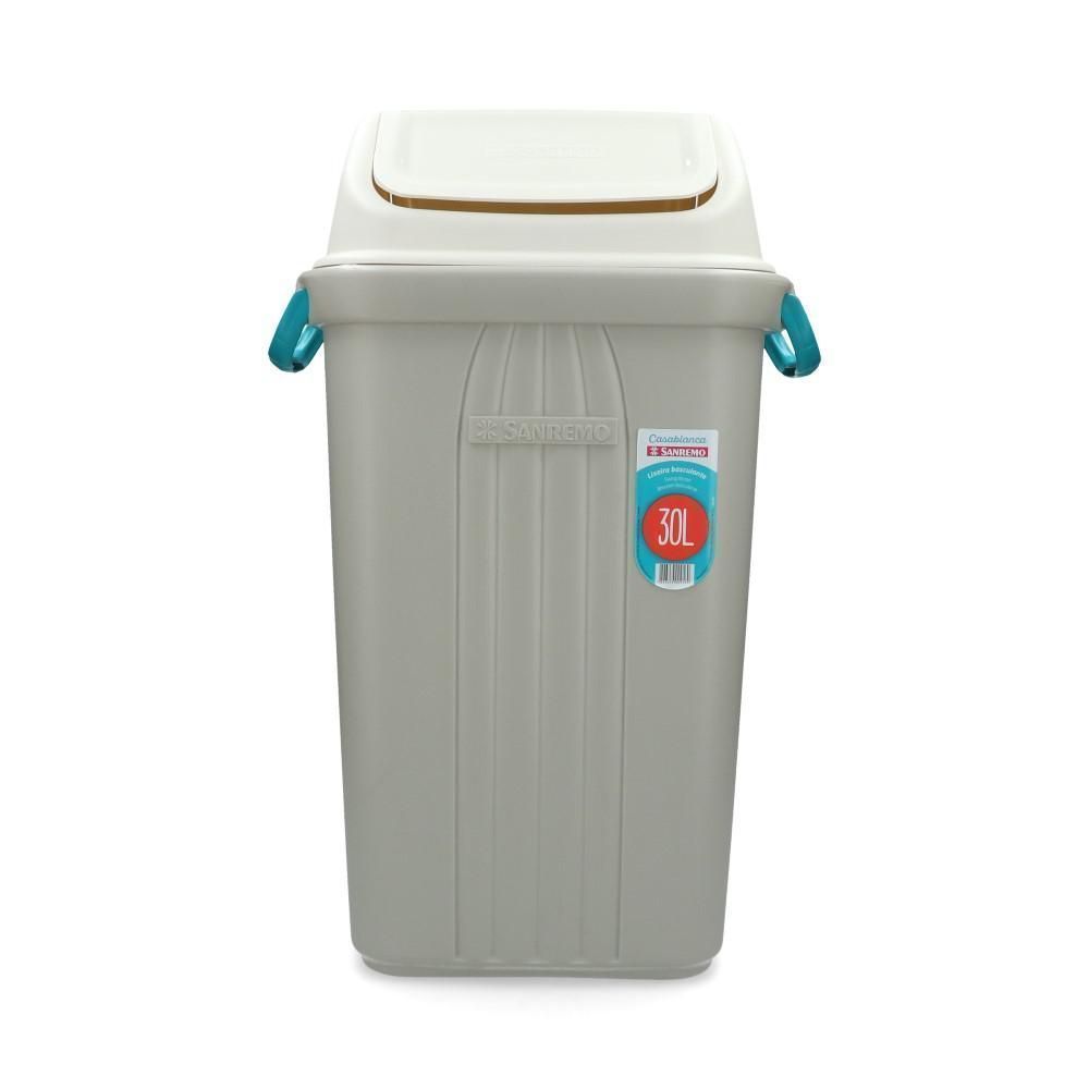 Basurero Plástico Con Tapa Vaiven 30 Lt
