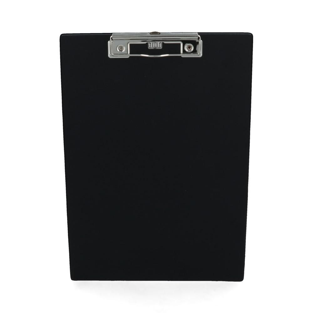 Anotador Con Apretador Vinil Negro Simple Oficio