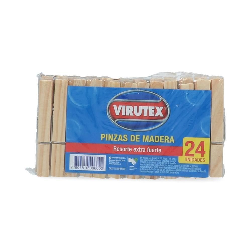 Pinzas Para Ropa De Madera 24 Unidades