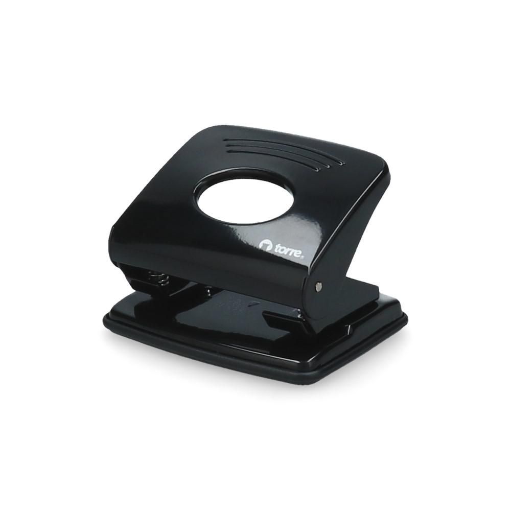 Perforadora Pequeña T8 Metal Base Goma Negra 10 Hojas