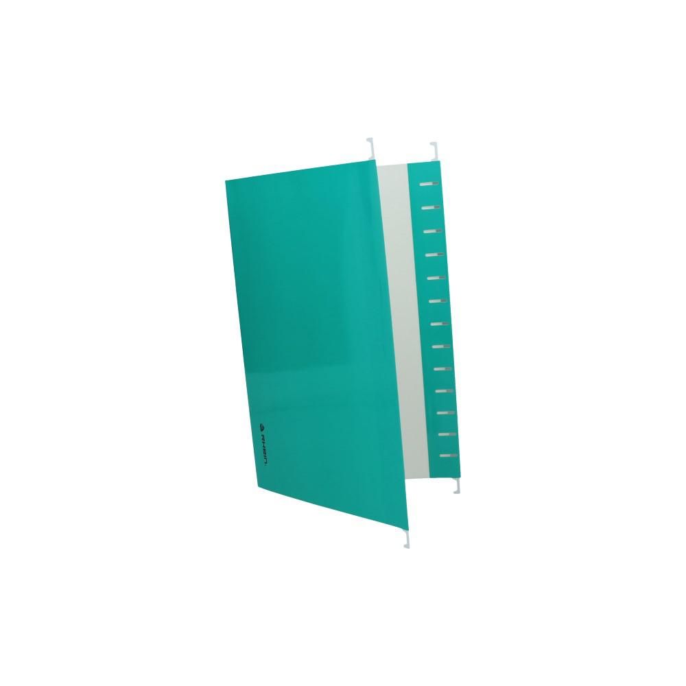 Carpeta Colgante Fleje Metal Plastico Verde Super Class