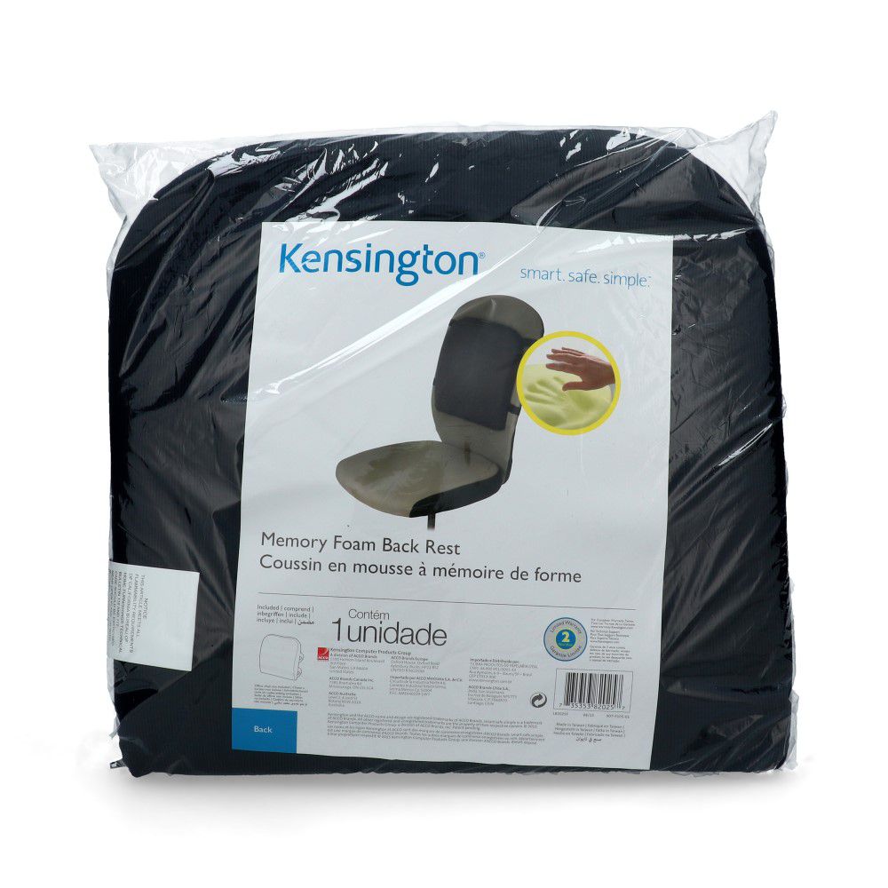 Cojín Lumbar Negro Memory Foam L82025