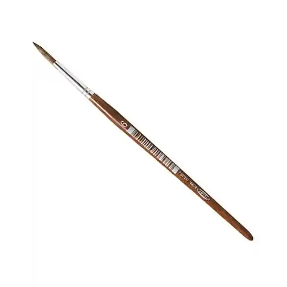 Pincel Redondo Pelo Camello Mango Madera Nº6