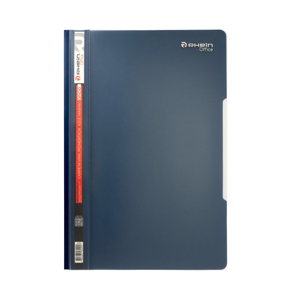 Carpeta Vinil Pigmentada Oficio Azúl