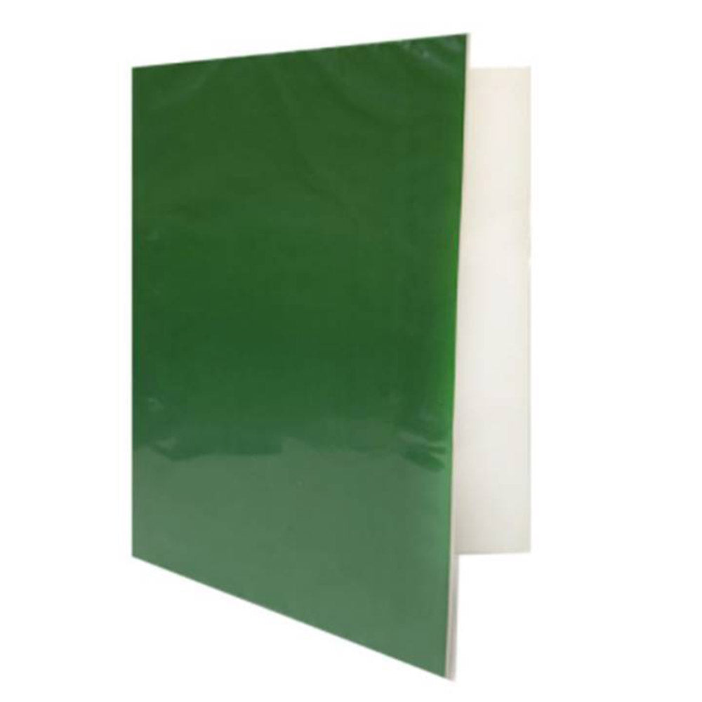 Carpeta Plastificada Con Gusano Verde