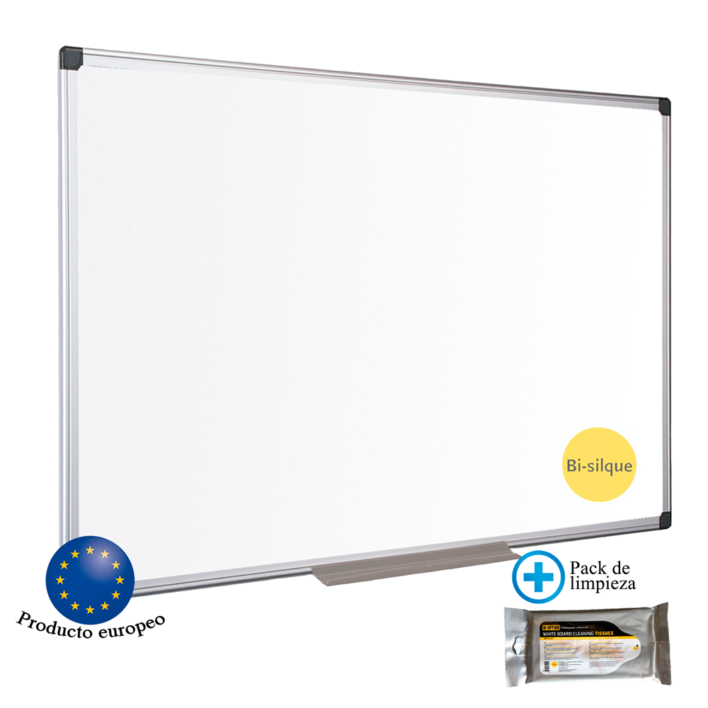 Pizarra Blanca Melamina Aluminio 120X90 Cm