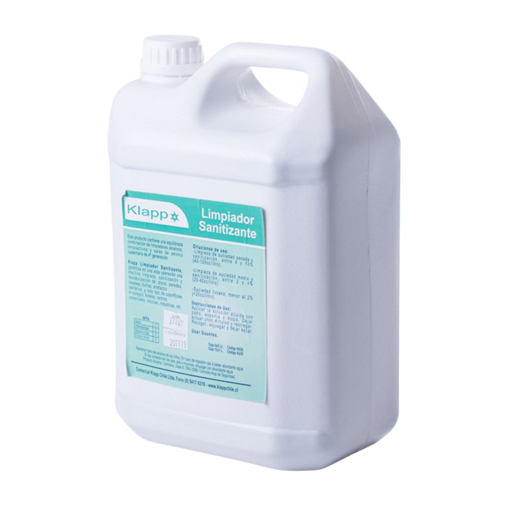 Limpiador Sanitizante Amonio Cuaternario