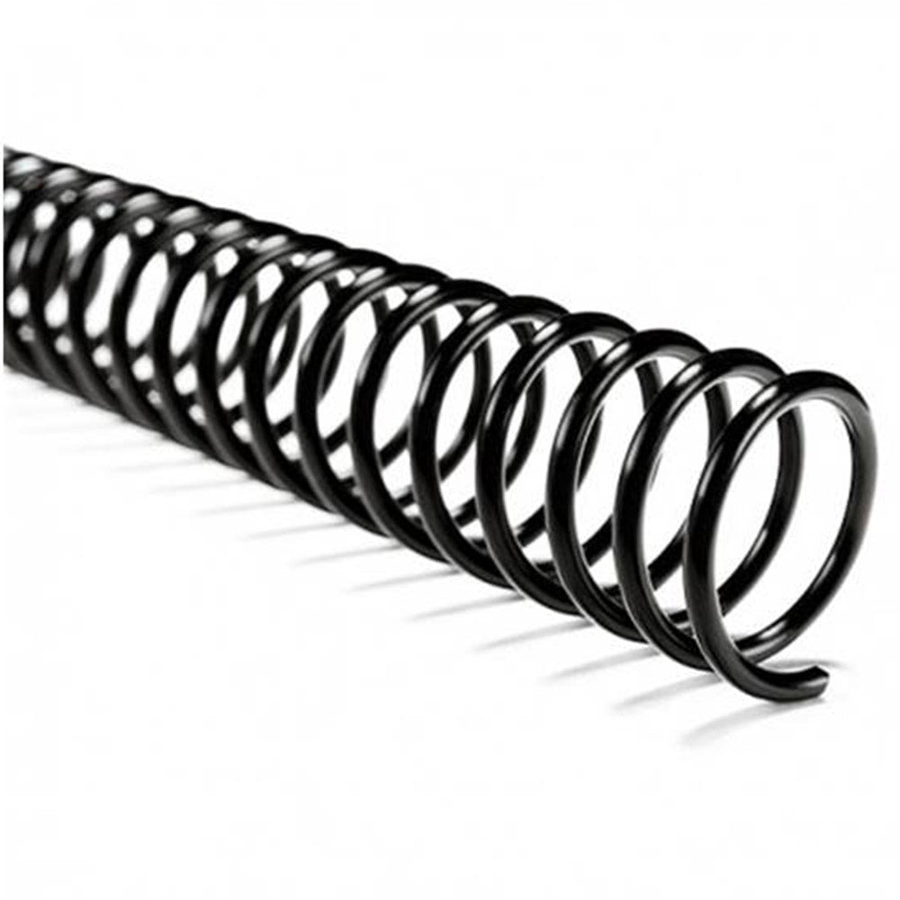 Espiral Negro 33 Cms X 8Mm Caja 100 Unidades
