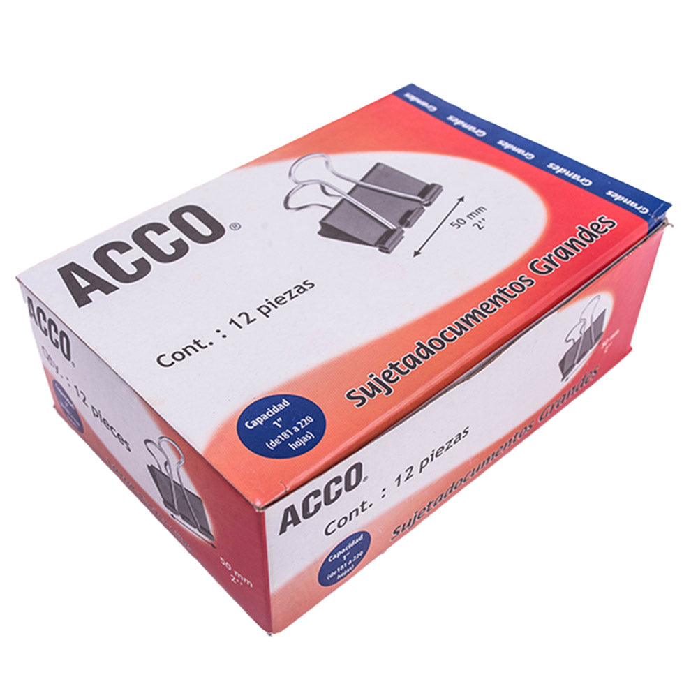 Apretador Doble Clip 50 Mm X 12 Unidades