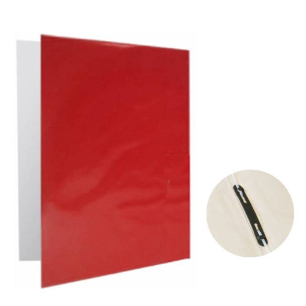 Carpeta Plastificada Con Gusano Rojo