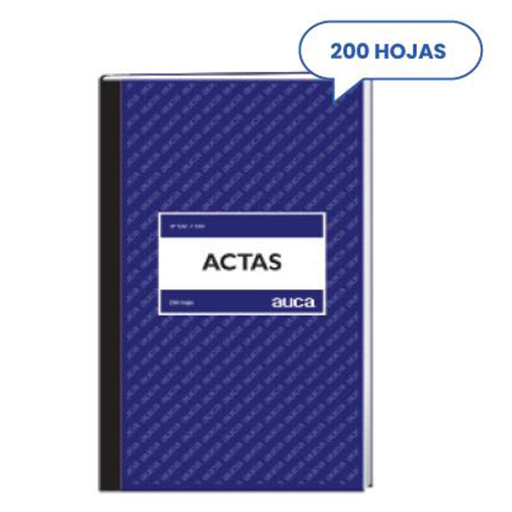 Libro De Actas Cuadriculado 7Mm 200 Hoja