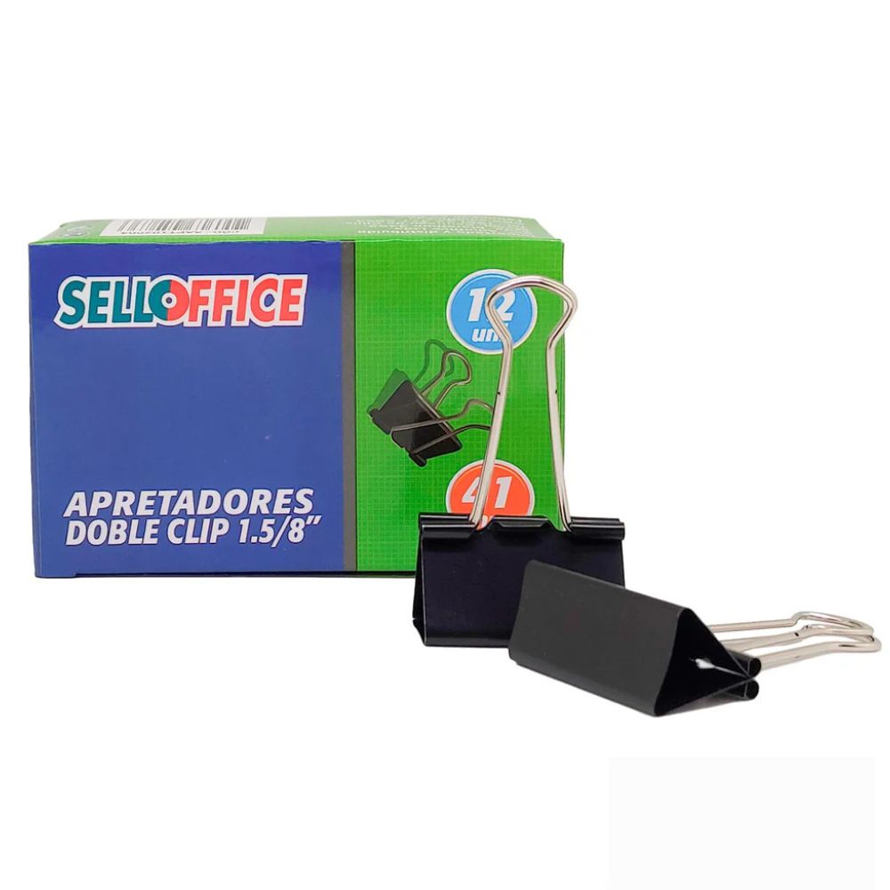 Apretador Doble Clip 41Mm X 12 Unidades