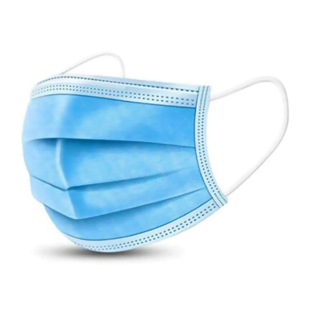 Mascarilla 3 Pliegues Con Elástico 50 Unidades