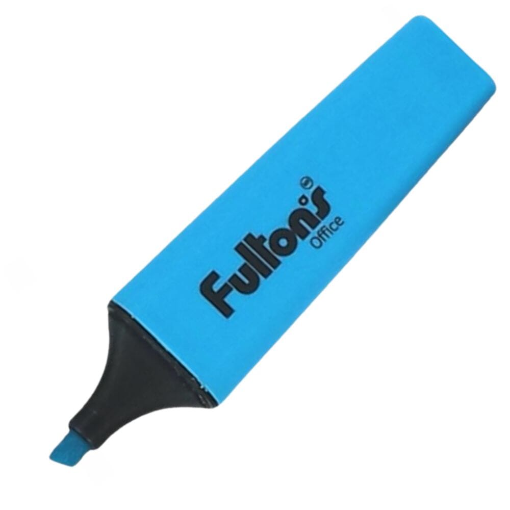 Destacador Escritorio Celeste Punta Biselada