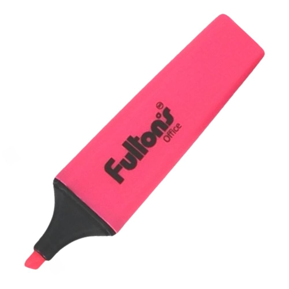 Destacador Escritorio Rosa Punta Biselada