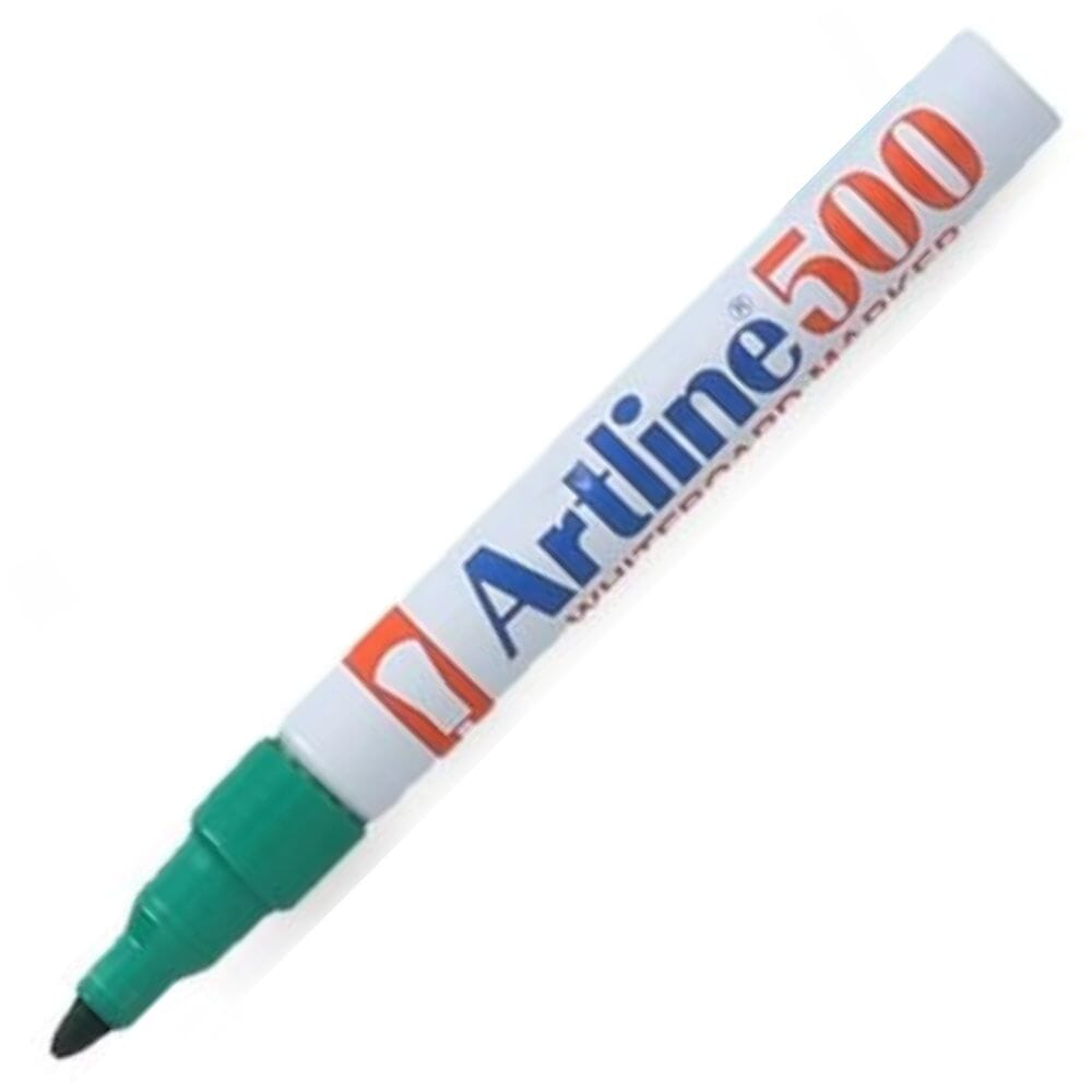 Marcador Pizarra Recargable Punta Redonda 500 Verde