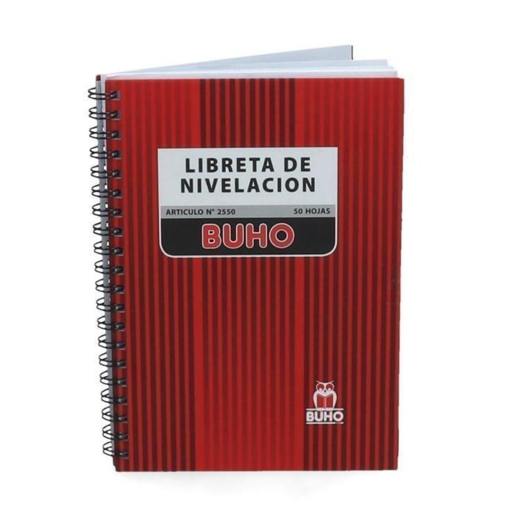 Libreta Nivelación N 2550 50 Hojas
