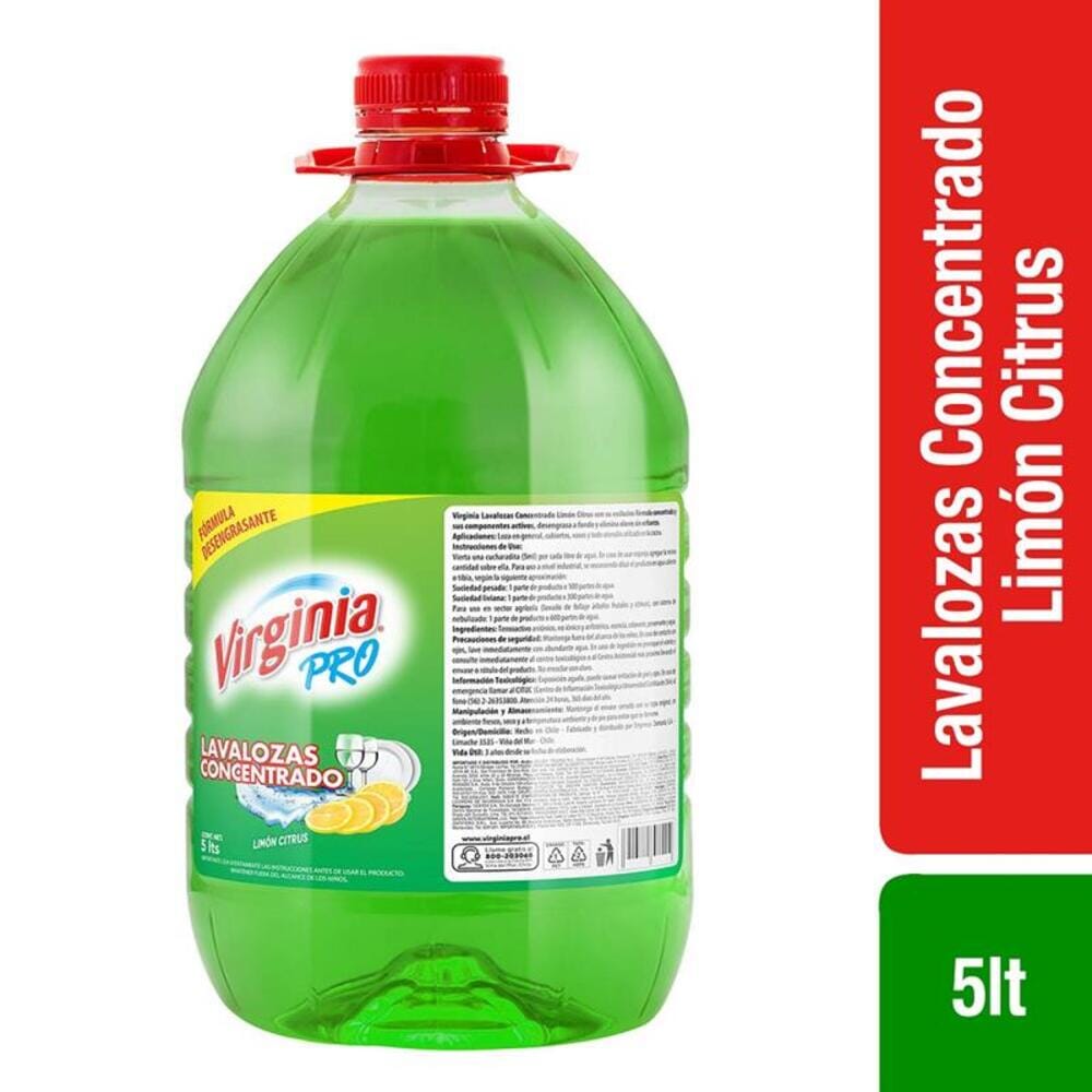 Lavalozas Líquido Concentrado Limón 5 Lt