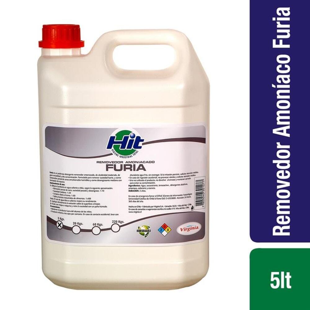 Removedor Amoniaco Furia 5 Lt