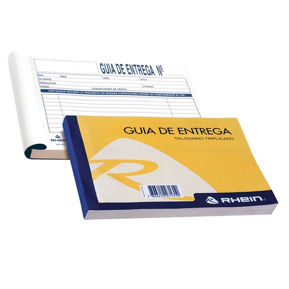 Formulario De Guía De Entrega Triplicada