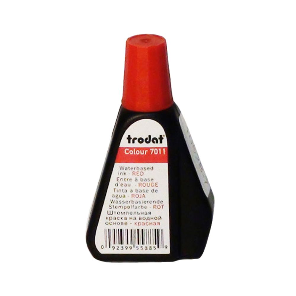 Tinta Para Tampón 28Cc 7011 Rojo / Al Agua