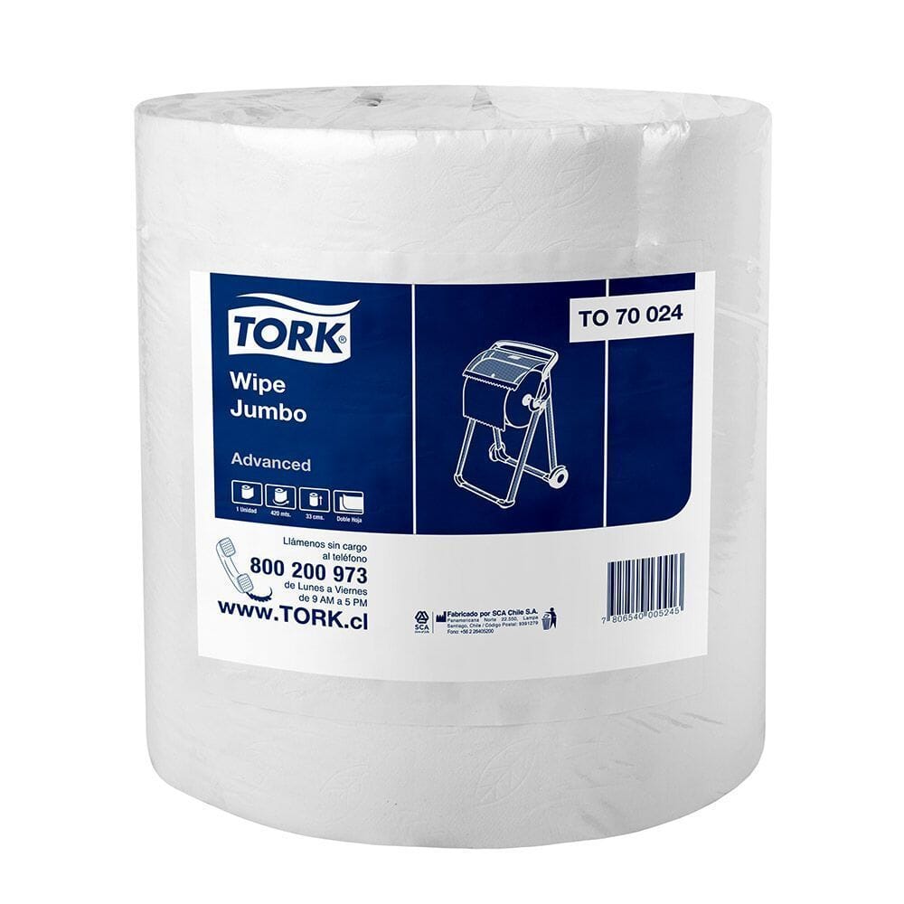 Toalla Papel Wipe Jumbo Dh 1r 525 Mt