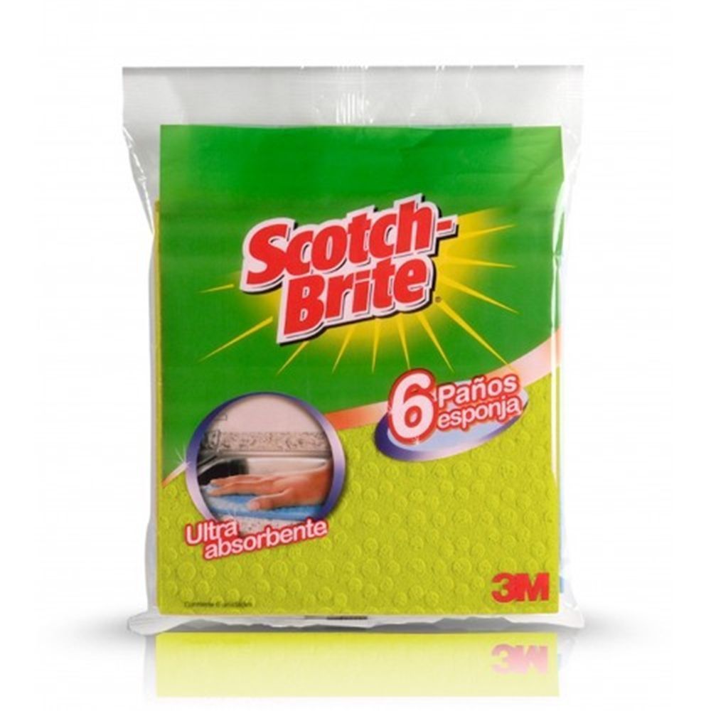 Paño Cocina 6 Unidades Celulosa Amarillo