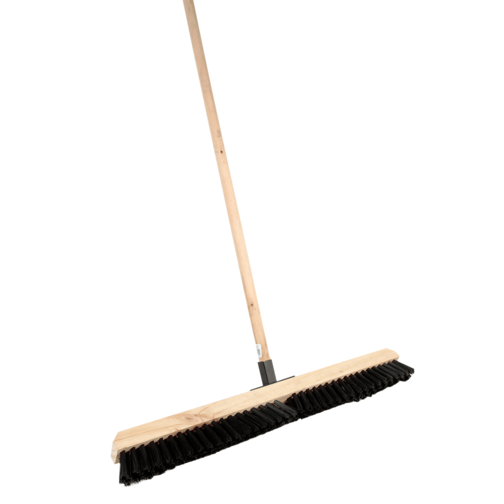 Escobillón Municipal Madera Cerda Corta Base 75 cm