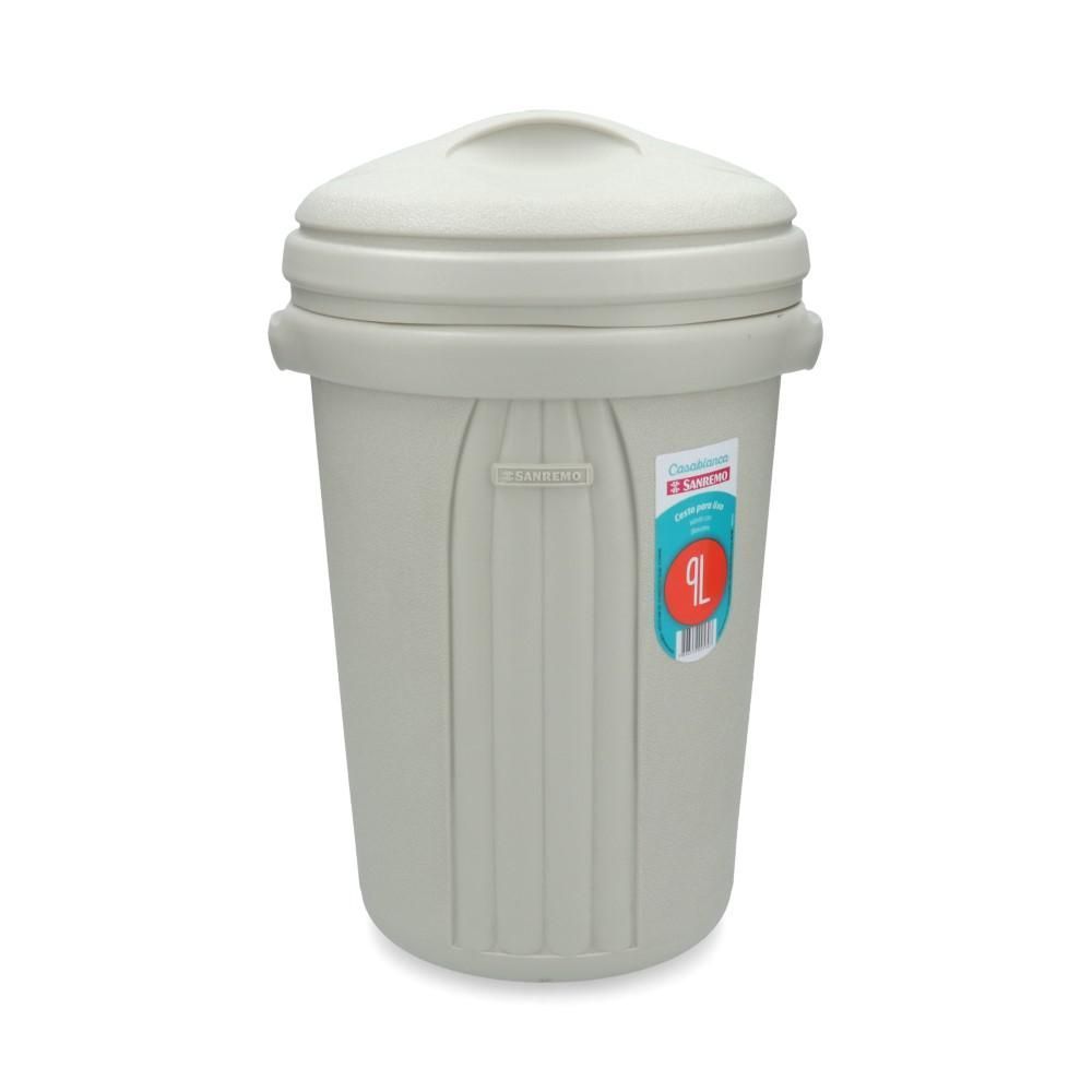 Basurero Redondo Con Tapa 9 Lt