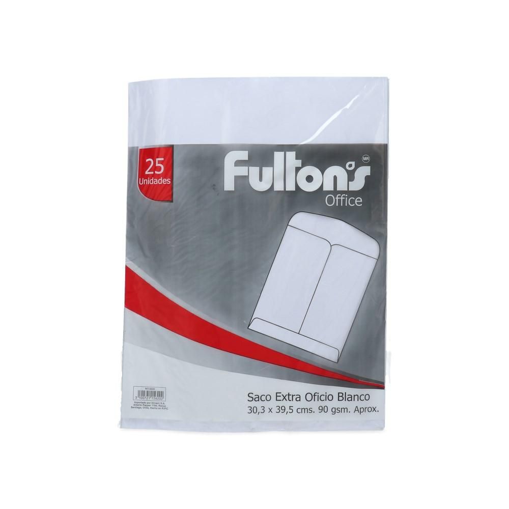Sobre Saco Extra Oficio Blanco 90 gr 25 Un