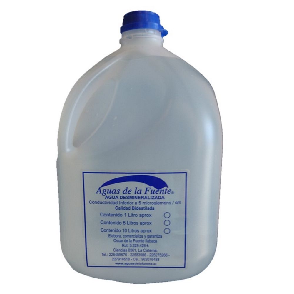 Agua Desmineralizada 5 Lt