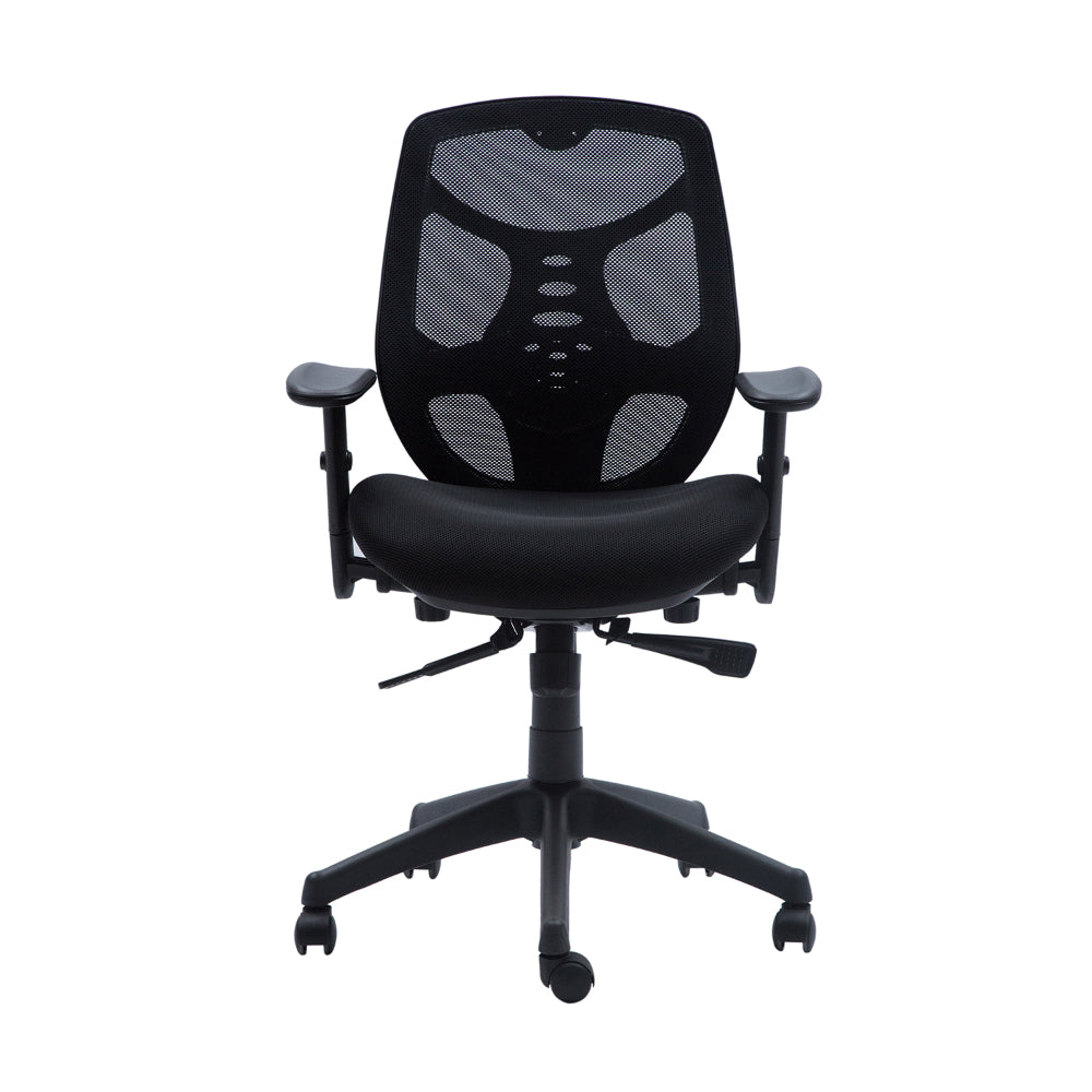 Silla Escritorio Identity Ergonomica Respaldo Medio Con Brazo Negro
