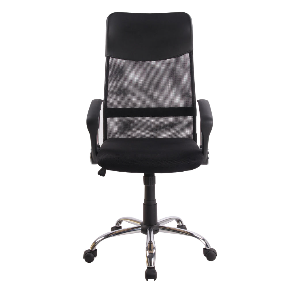 Silla Escritorio Berny Respaldo Alto Con Brazo Negro