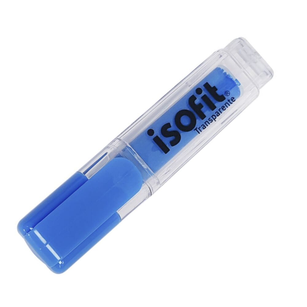 Destacador Escritorio Punta Biselada Celeste