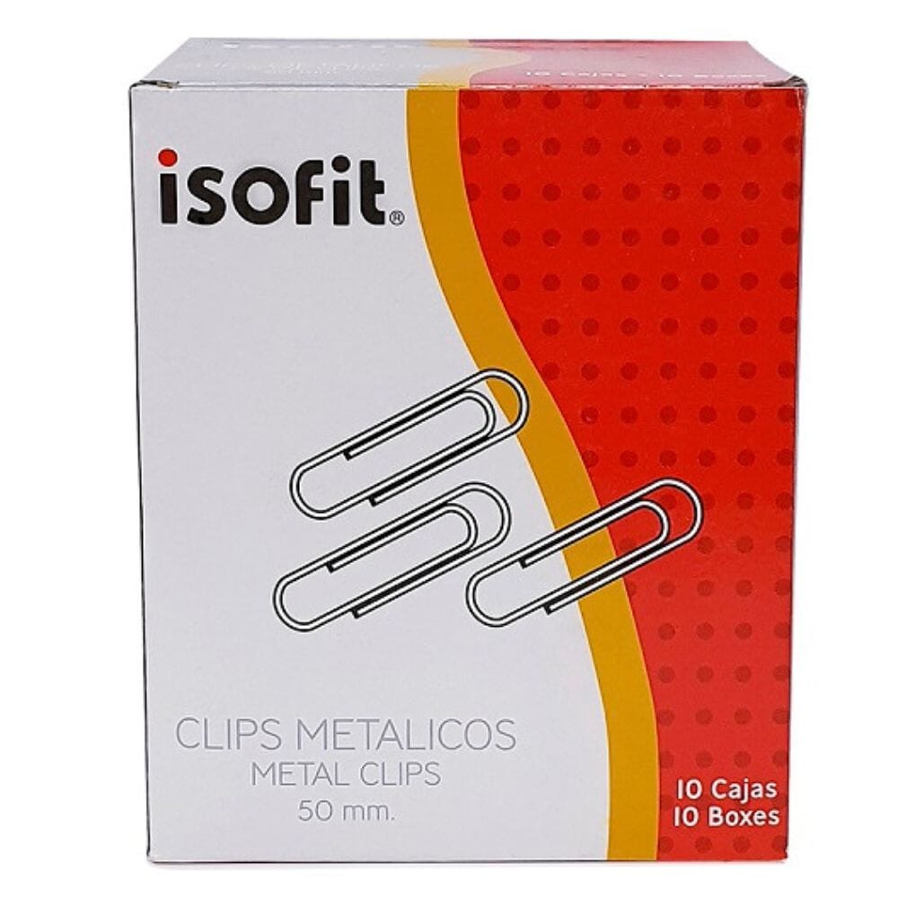 Clips Redondo Metal 50 Mm 100 Unidades