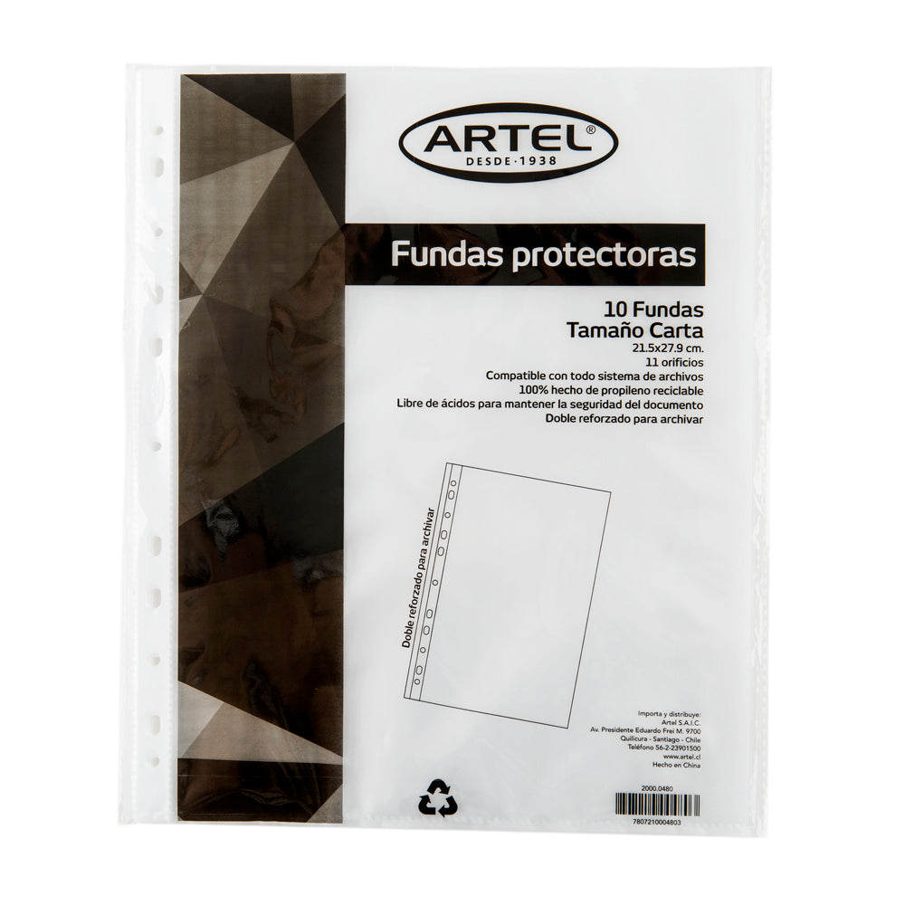 Funda Para Archivo Pp Carta 10 Unidades