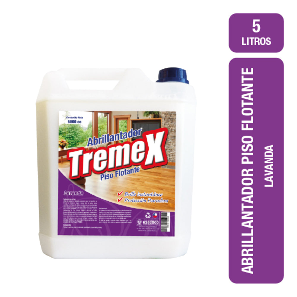 Abrillantador Piso Flotante Lavanda 5 Lt