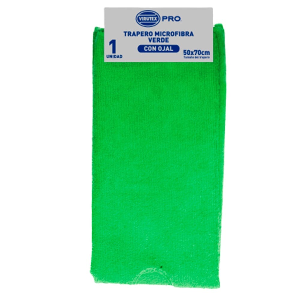 Trapero Microfibra Con Ojal 50X70 Cm Verde