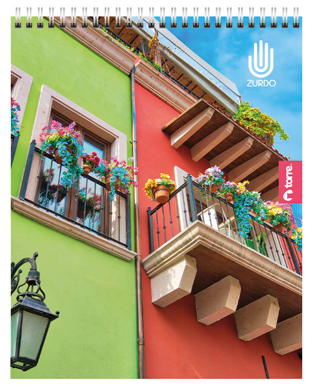 Cuaderno Universitario Para Zurdos 7 Mm 100 Hojas