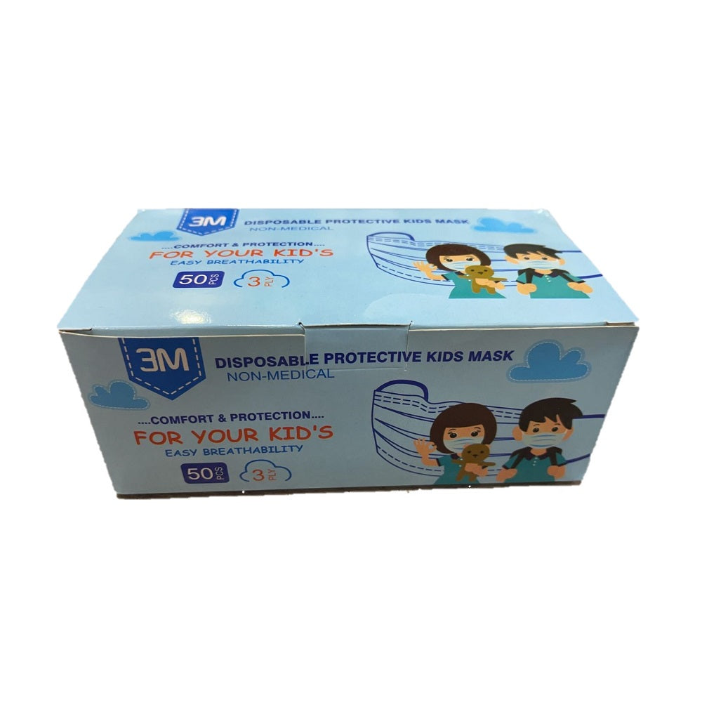 Mascarilla 3 Pliegues Infantil Unisex 50 Un