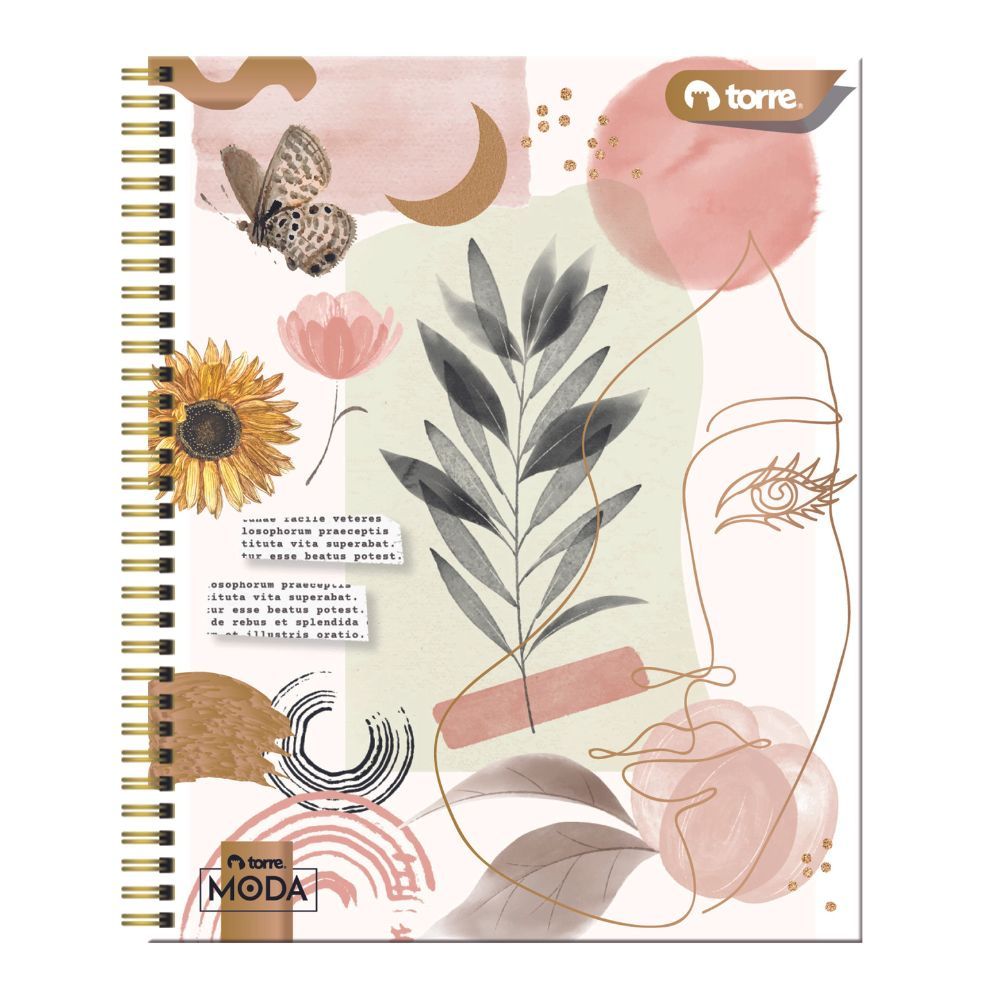 Cuaderno Universitario Matemática 7 Mm  Diseño Moda 100 Hojas