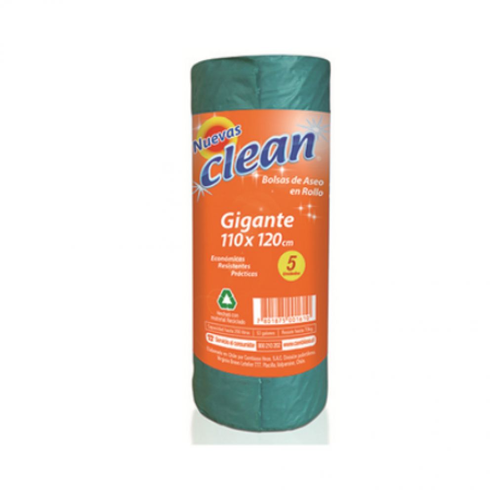 Bolsa Aseo Rollo 110 X 120 5 Unidades