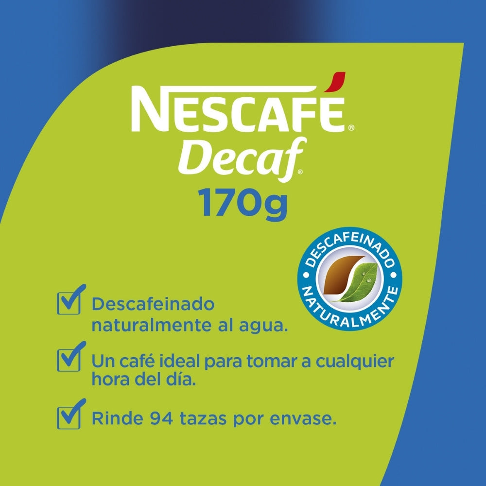 Café Instantáneo Descafeinado 170 Gr