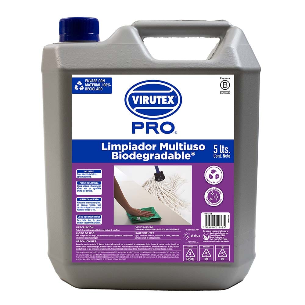 Limpiador Multiuso Biodegradable Bambú 5 Lt