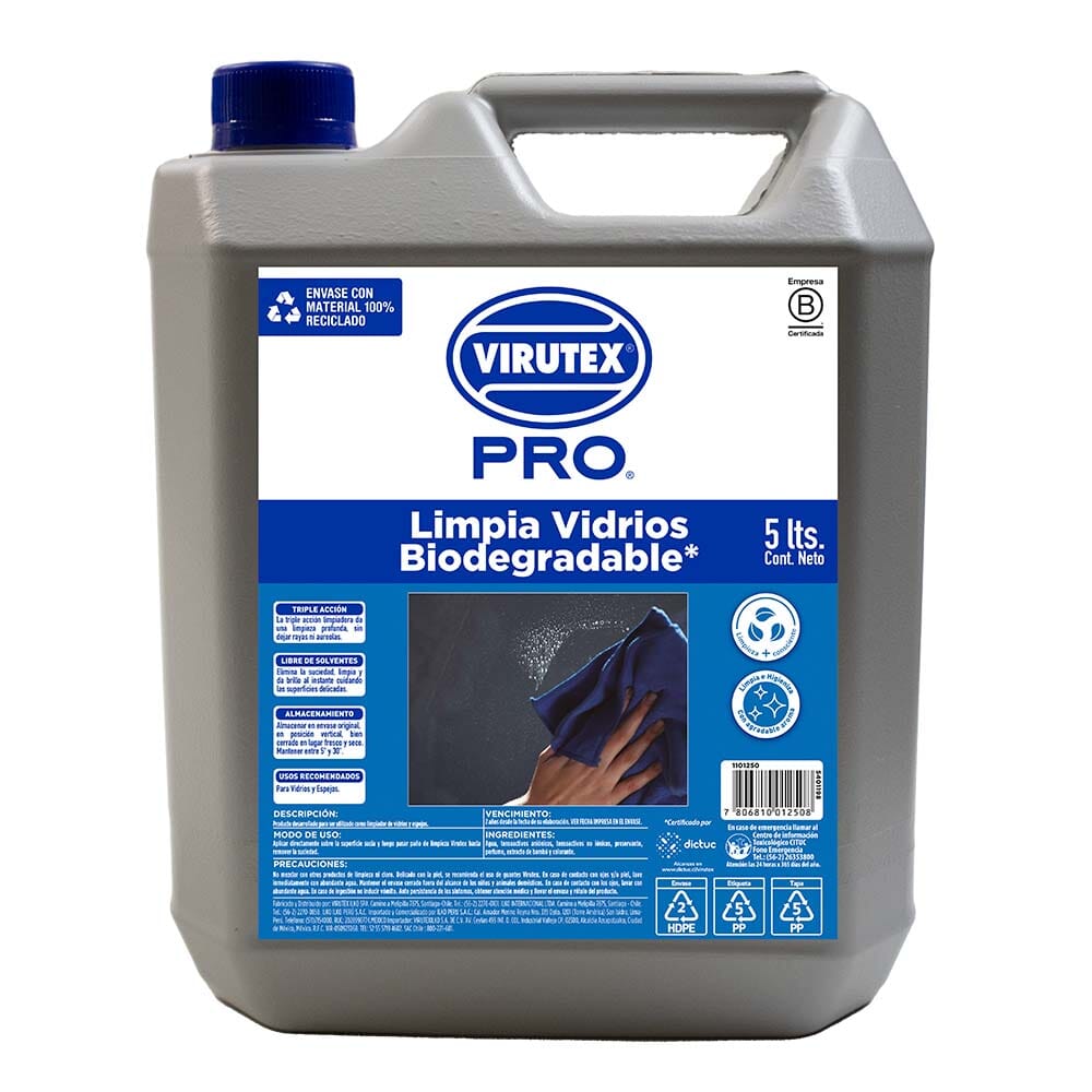 Limpiavidrios Biodegradable Bambú 5 Lt