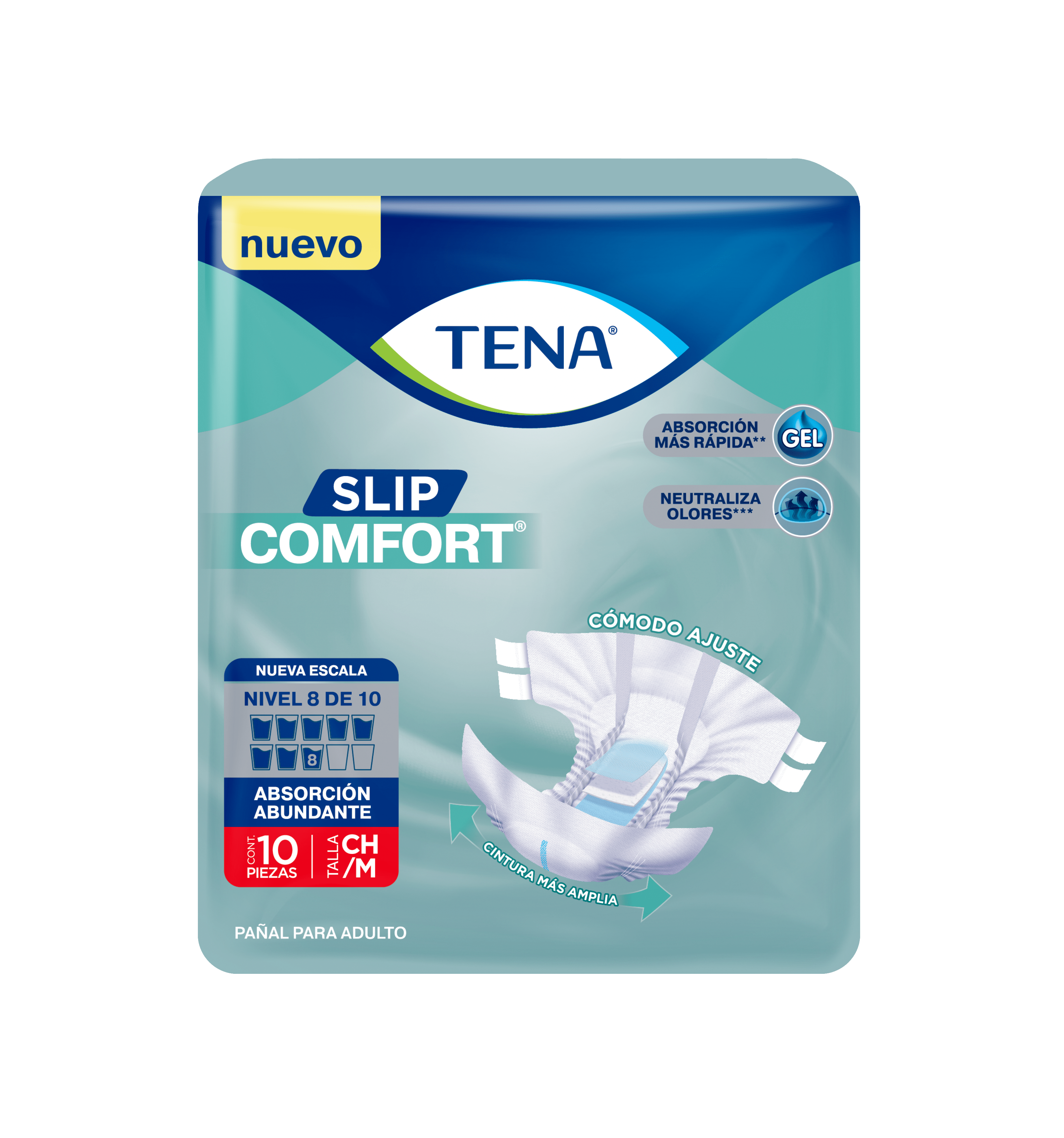 Pañal Slip Comfort Talla M 10 Unidades