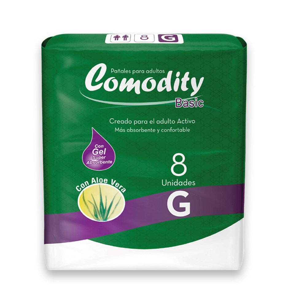 Pañal Adulto Basic Grande 8 Un