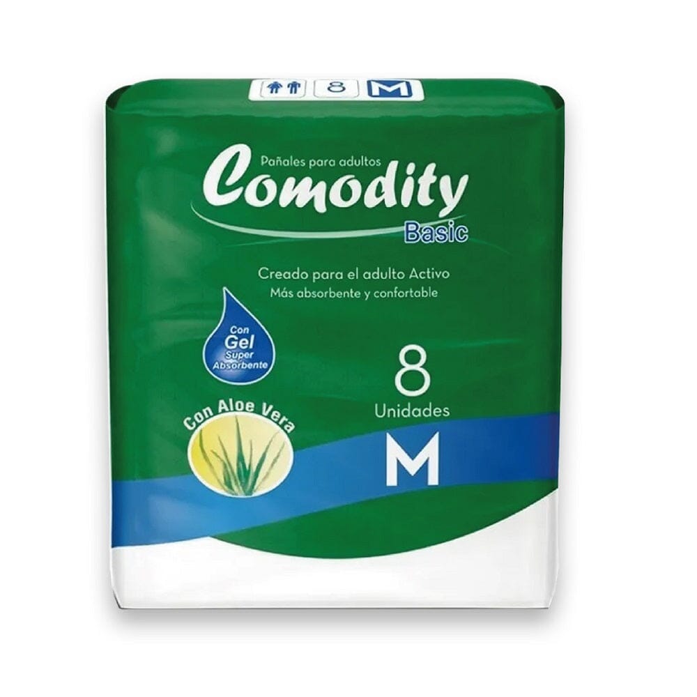 Pañal Adulto Basic Mediano 8 Unidades