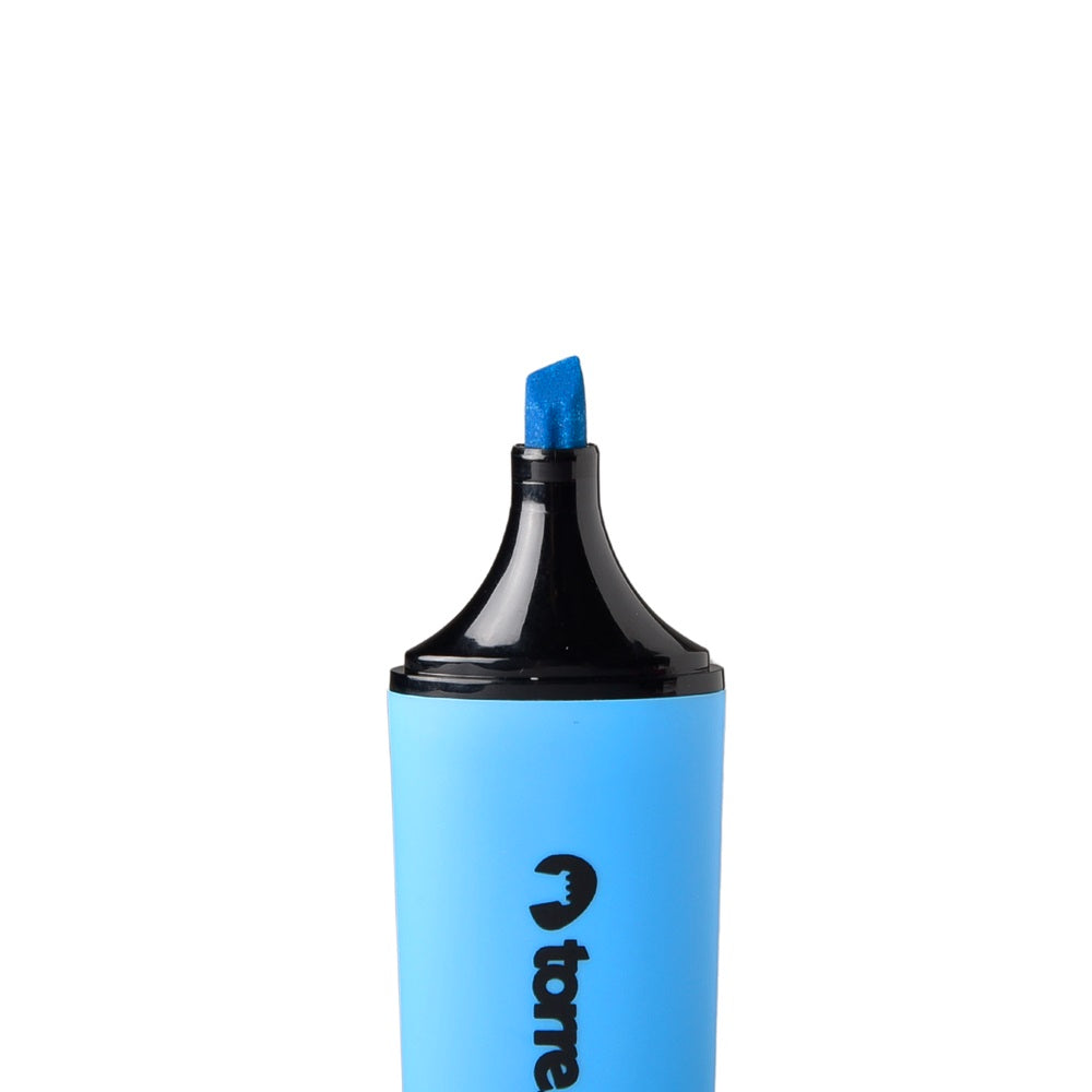 Destacador Punta Biselada Plano Celeste 2.1